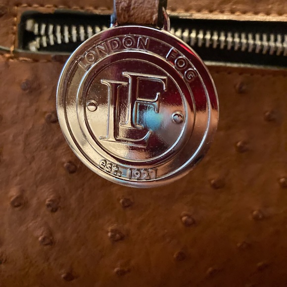 London Fog Satchel, color: Cognac  - like new - Picture 7 of 9